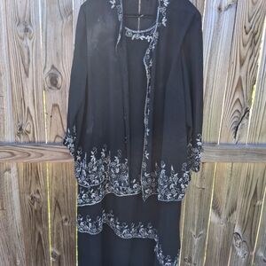 STUNNING VINTAGE "GUNIT FASHION NEW YORK"  2 PIECE FANCY DRESS. SIZE 5X